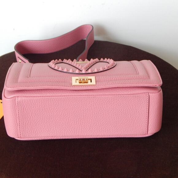 Valentino by Mario Valentino Alice Rock Pink Leather Flap Shoulder Bag NWT - Picture 10 of 16